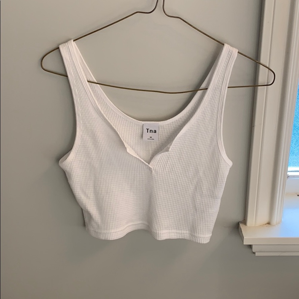 white crop tank top - Picture 1 of 2
